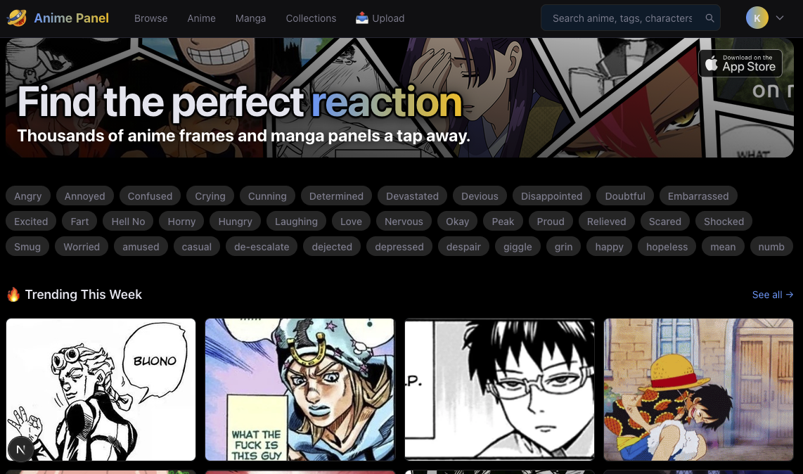 Anime Panel screenshot